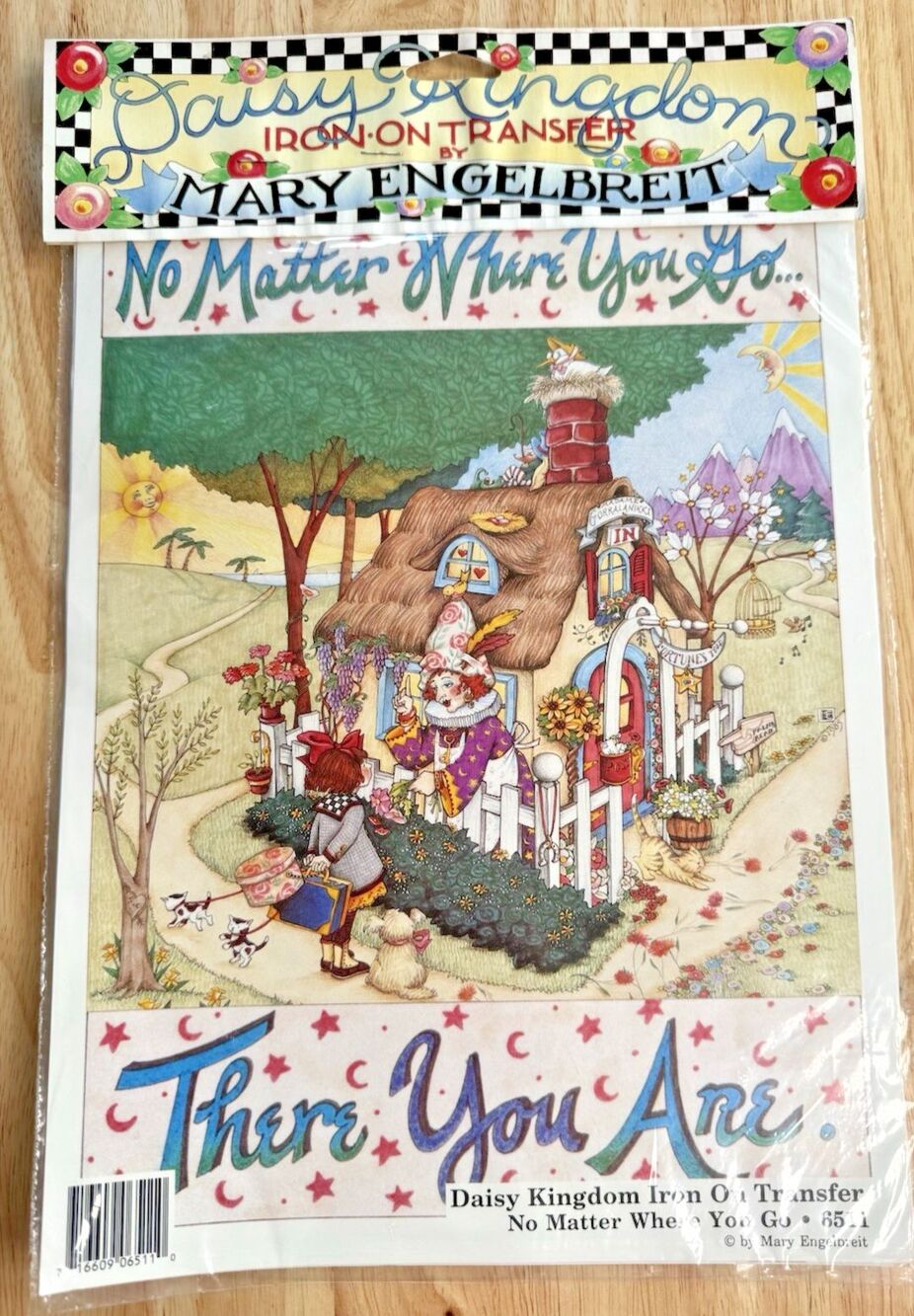 Mary Engelbreit Daisy Kingdom Iron-On Transfer 1990 No Matter Where You Go #6511